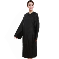 simple style hairdressing cape extra long haircut dye perm apron waterproof long sleeve leisurely gown salon barber tool un959