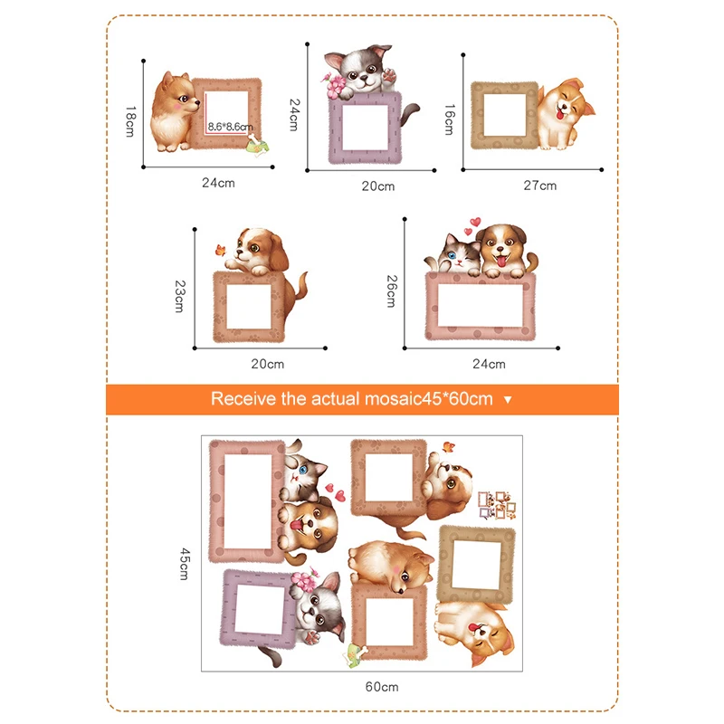 

5 Pcs Cartoon Cute Switch Sticker Wall Switch Protective Cover Simple Socket Decoration REME889