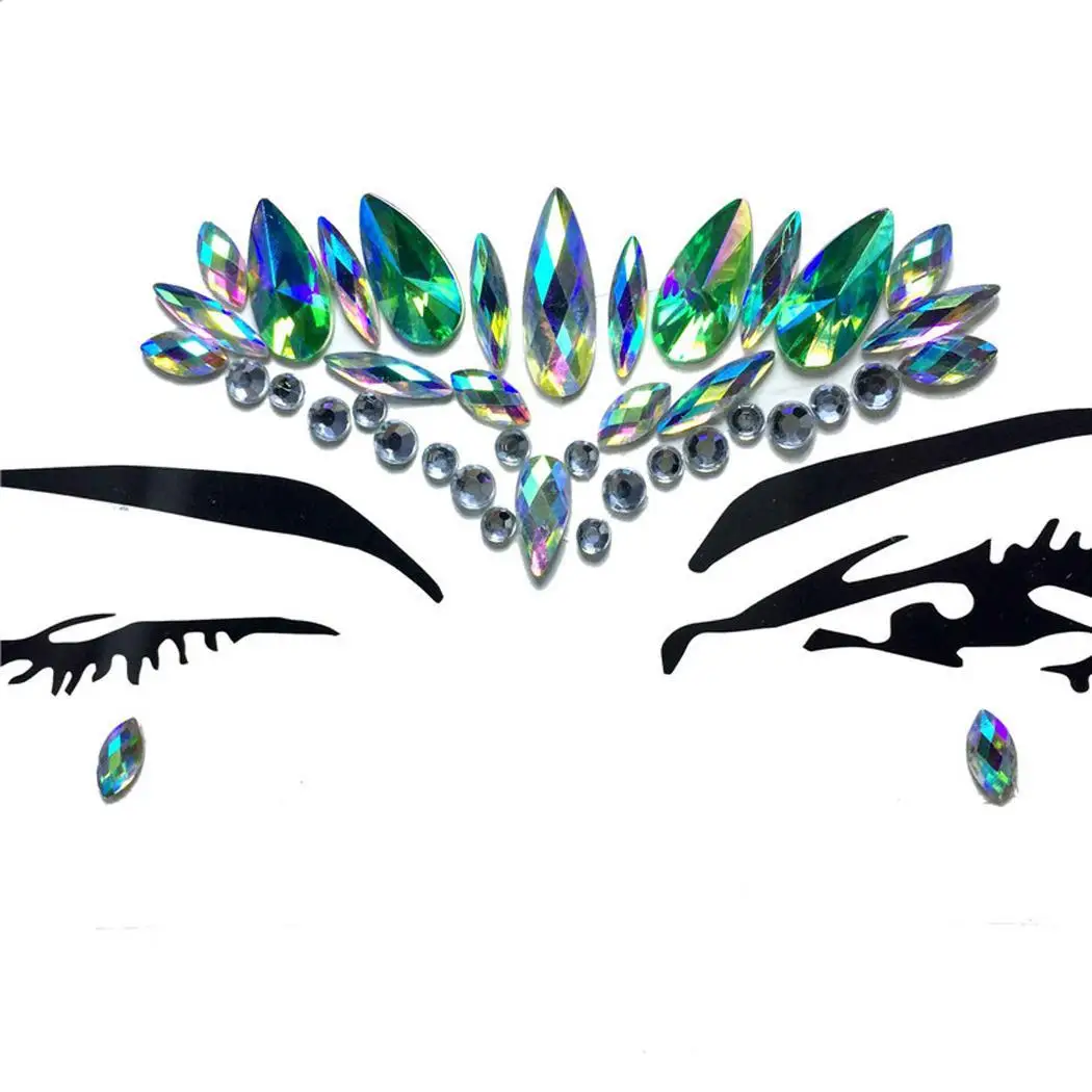 Блестящая наклейка для лица и глаз свадебные вечерние праздничные украшения