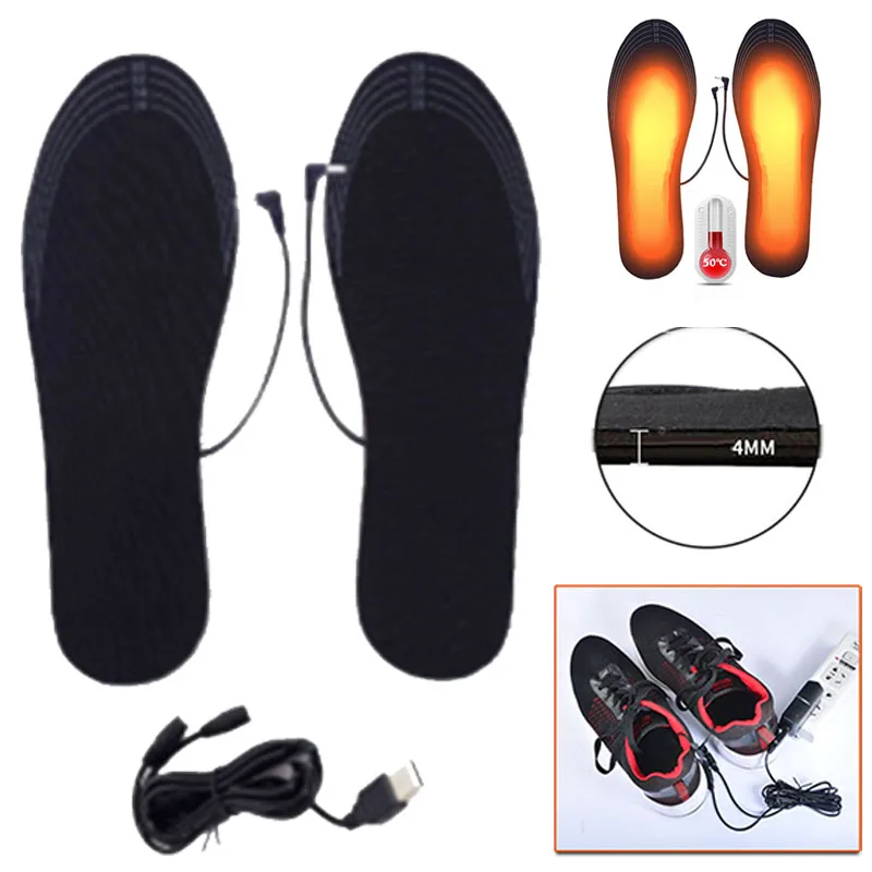

Winter Heated Shoe Insoles Electric Foot Warming Pad Feet Warmer Sock Pad Mat Winter Outdoor Sports Heating Insoles