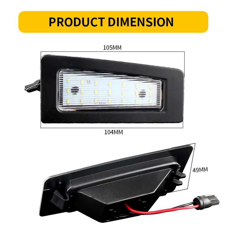 

2 шт., белая светодиодная лампа освещения номерного знака без ошибок для Mazda 3 Axela 2014-2018 для Mazda CX-3 CX3 2016-UP