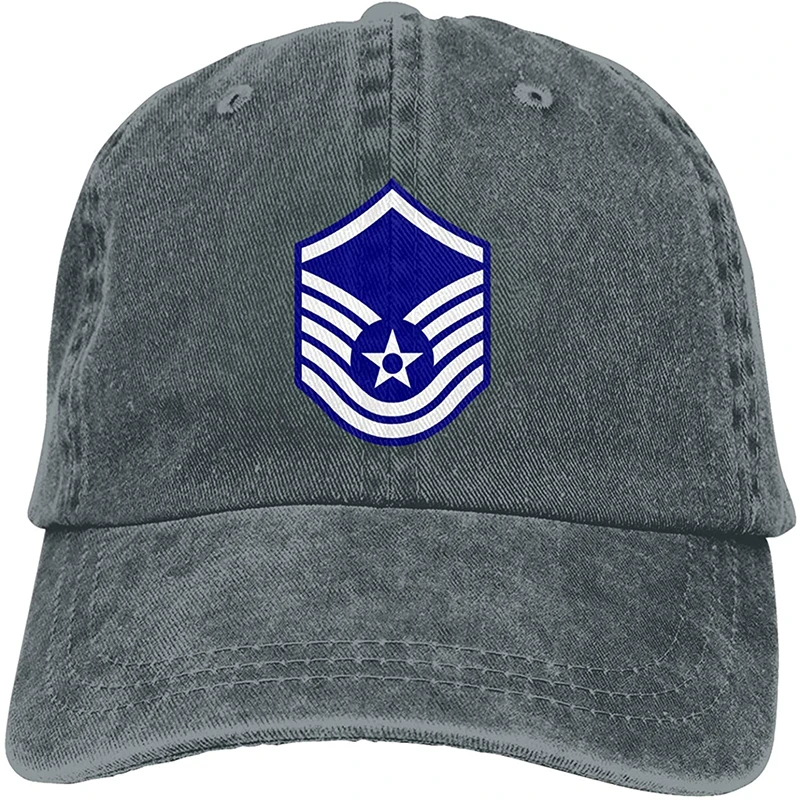 

UFSA Master Sergeant E7a MSGT Veteran Denim Dad Hat Cotton Classic Baseball Cap Jeans Casquette Adjustable Trucker Caps