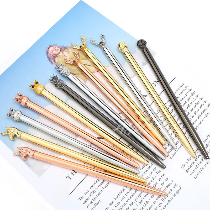 Классическая подарочная металлическая Вращающаяся ручка рекламная для отелей