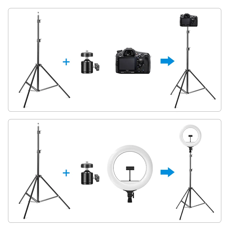 

10 Inch RGB LED Ring Light Selfie Photographic Lighting Colorful Ring Lamp Dimmable with Control Stand for Youtube Makeup Video