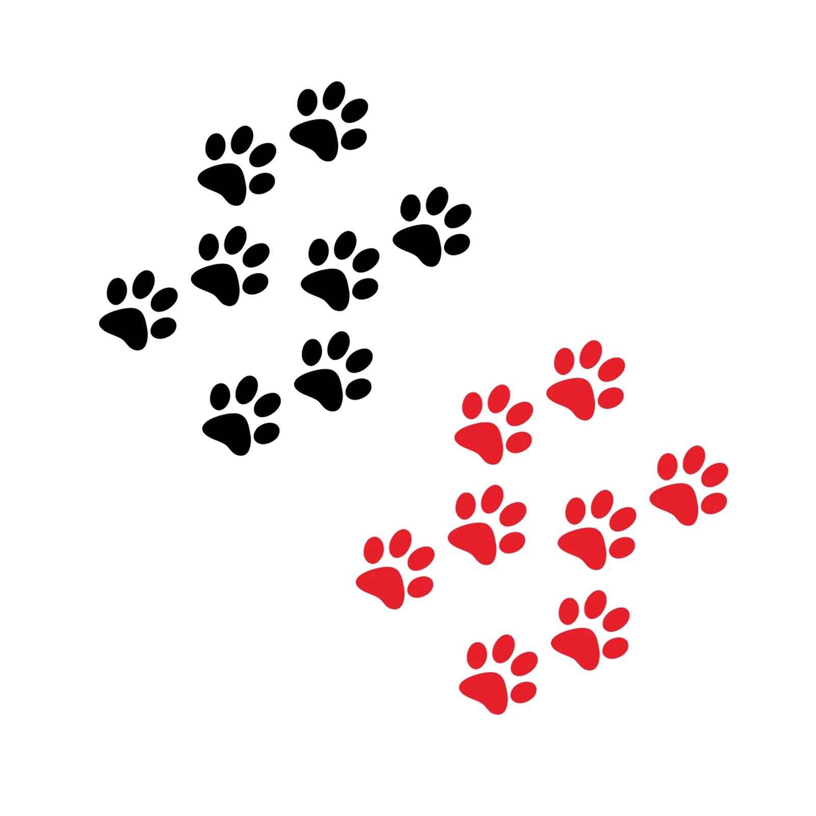 

8pcs Car Dog Stickers Cat Paw Prints Cute Paw Prints Decoration Car Stickers Dog Paw Pvc Footprint Decal Car Styling