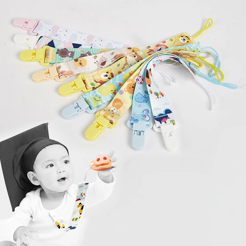 

1PCS Pacifier Comfortable Material Cute Baby Clip Chain Clip Holder Nipples Children Pacifier Clip Soother chain Clip