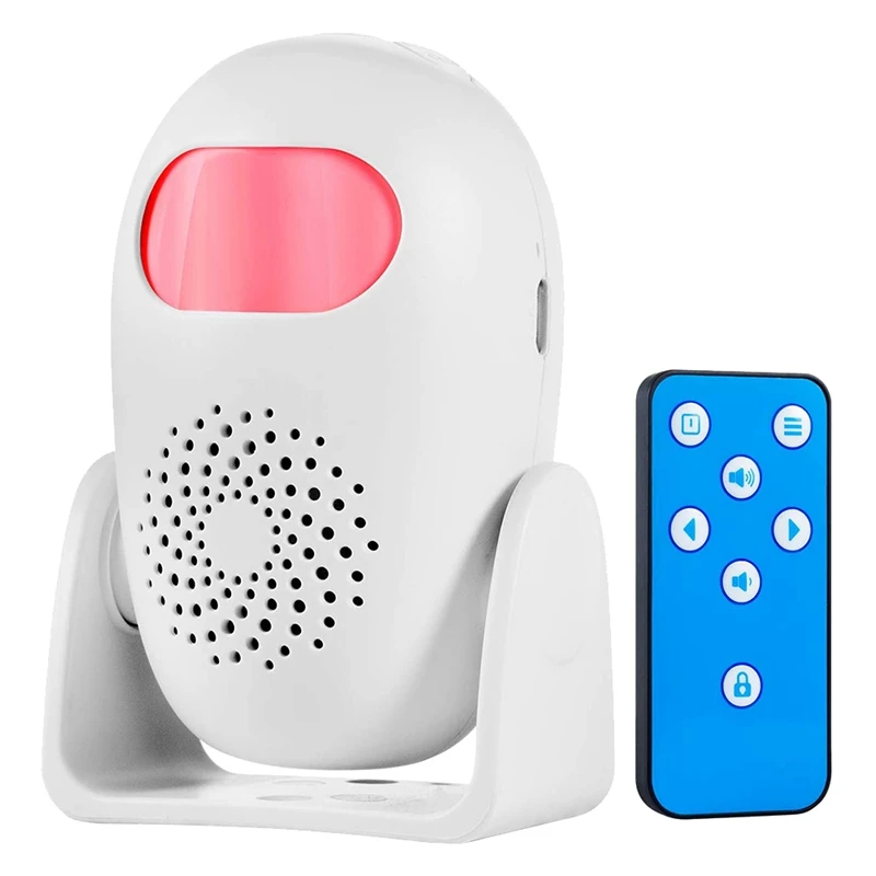 

Motion Sensor Alarm PIR Wireless Motion Detector With Remote Control, Welcome Door Alarm With 24 Voices 4 Volume Levels