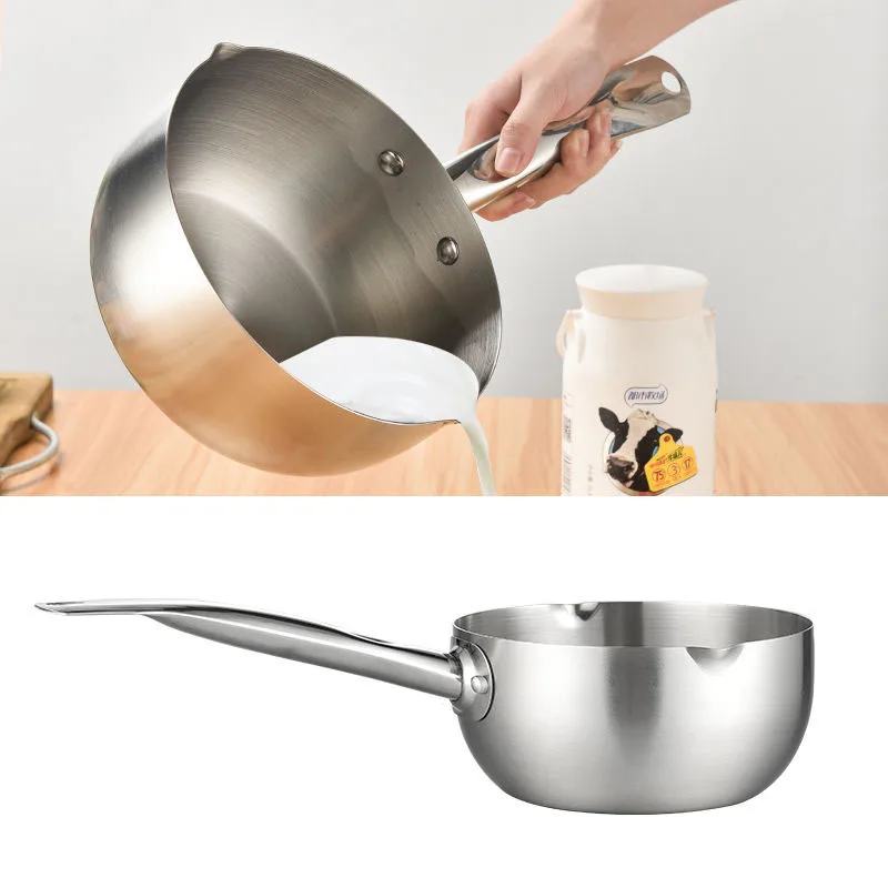 Сковорода для молока сковорода снега из нержавеющей стали толстый горшок лапши