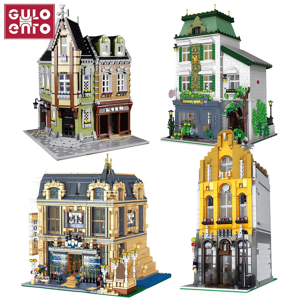 Конструктор Город улица архитектура угол торговый центр магазин мороженого