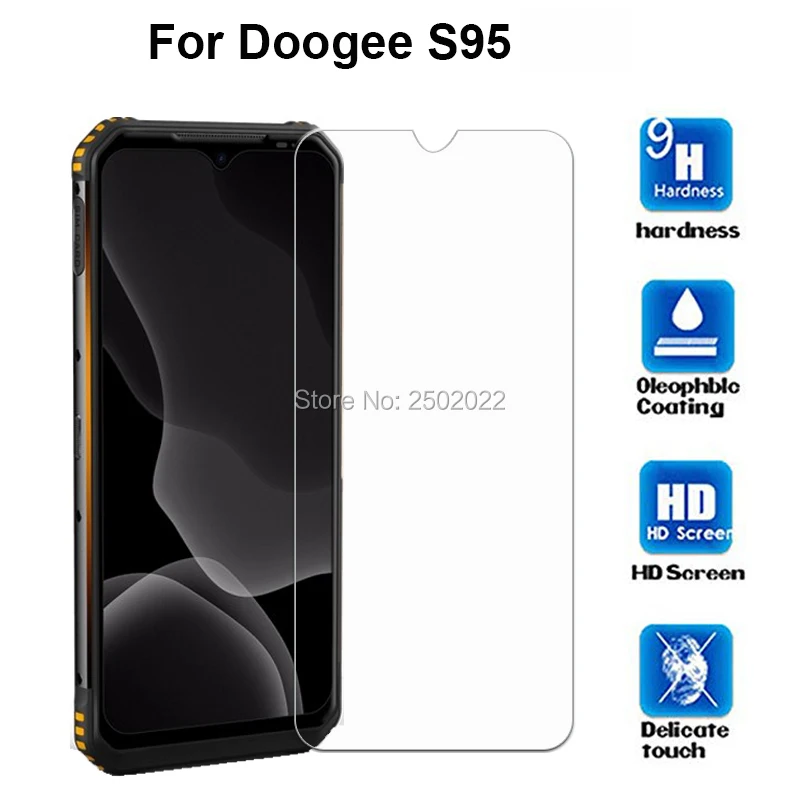 

20 шт., закаленное защитное стекло для экрана doogee s95 pro
