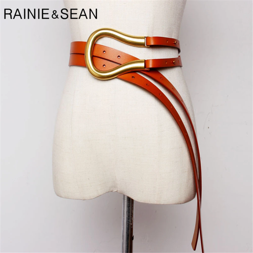 Women Belt Genuine Leather Belt Women High Fashion Designer Brand Black Red White Brown Belt for Dresses 122cm