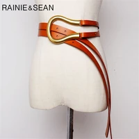 women belt genuine leather belt women high fashion designer brand black red white brown belt for dresses 122cm
