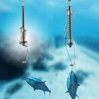 Рыболовный крючок, автоматический рыболовный крючок, триггер, пружинный рыболовный крючок из нержавеющей стали, приманка, рыболовный крючок, рыболовная снасть