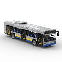 2020 new high tech rc power mobile building block city series bus model moc 59883 diy assembly boy education toy gift