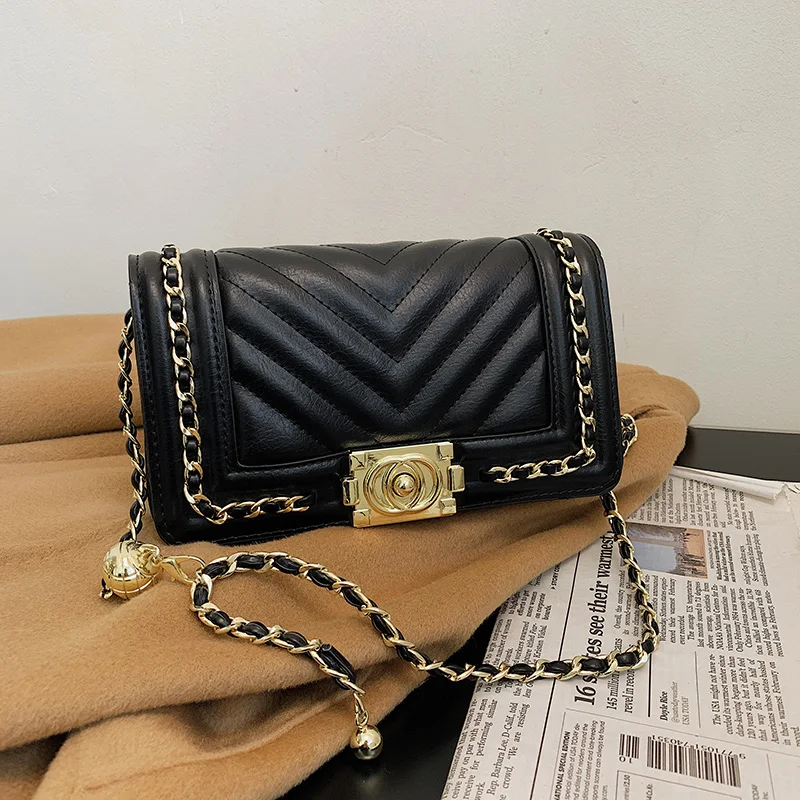 

2021 new luxury design ladies shoulder bag soft PU built-in mezzanine long shoulder strap party girl cosmetic messenger bag