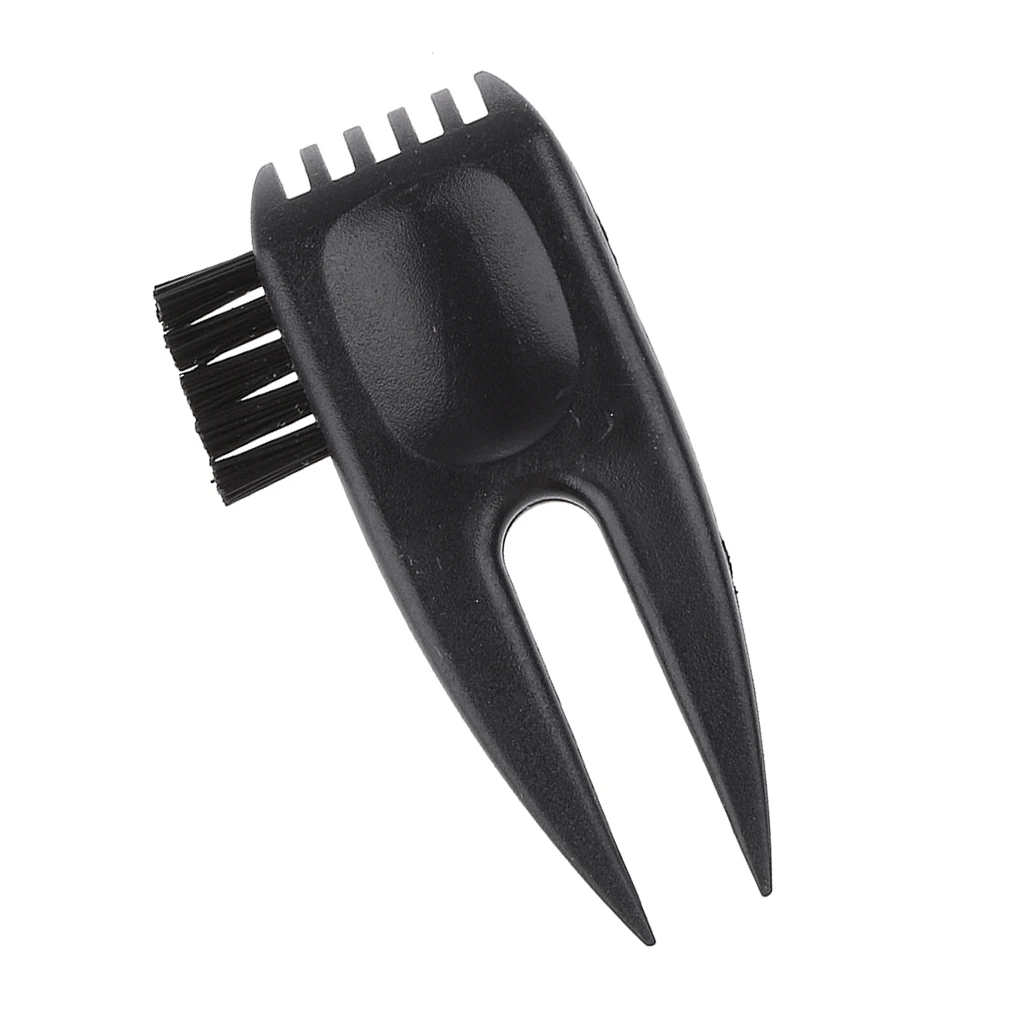 

Professional 2-in-1 Portable Golf Divot Tool with Club Cleaning Brush Club Groove Cleaner for Golfers Golf Training Aids Access