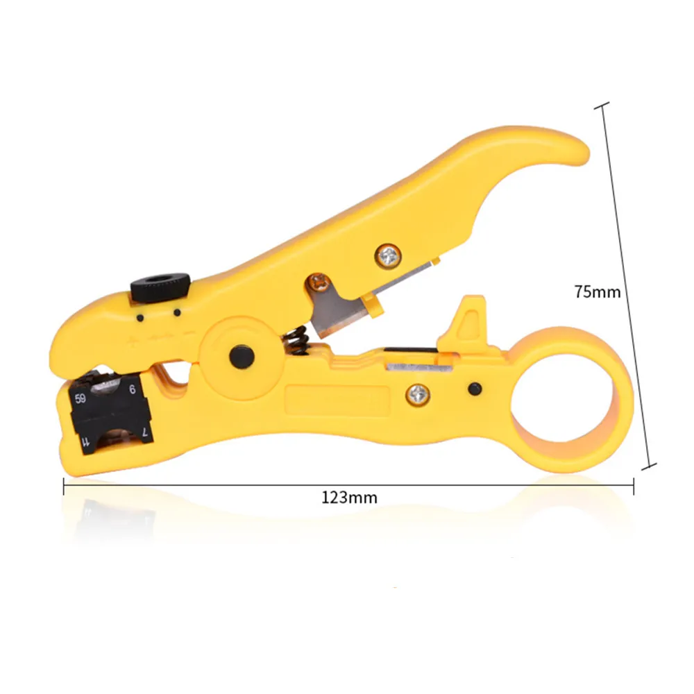 Инструмент для зачистки кабеля Cat5 Cat6 RG59 плоскогубцы сетевого инструмент