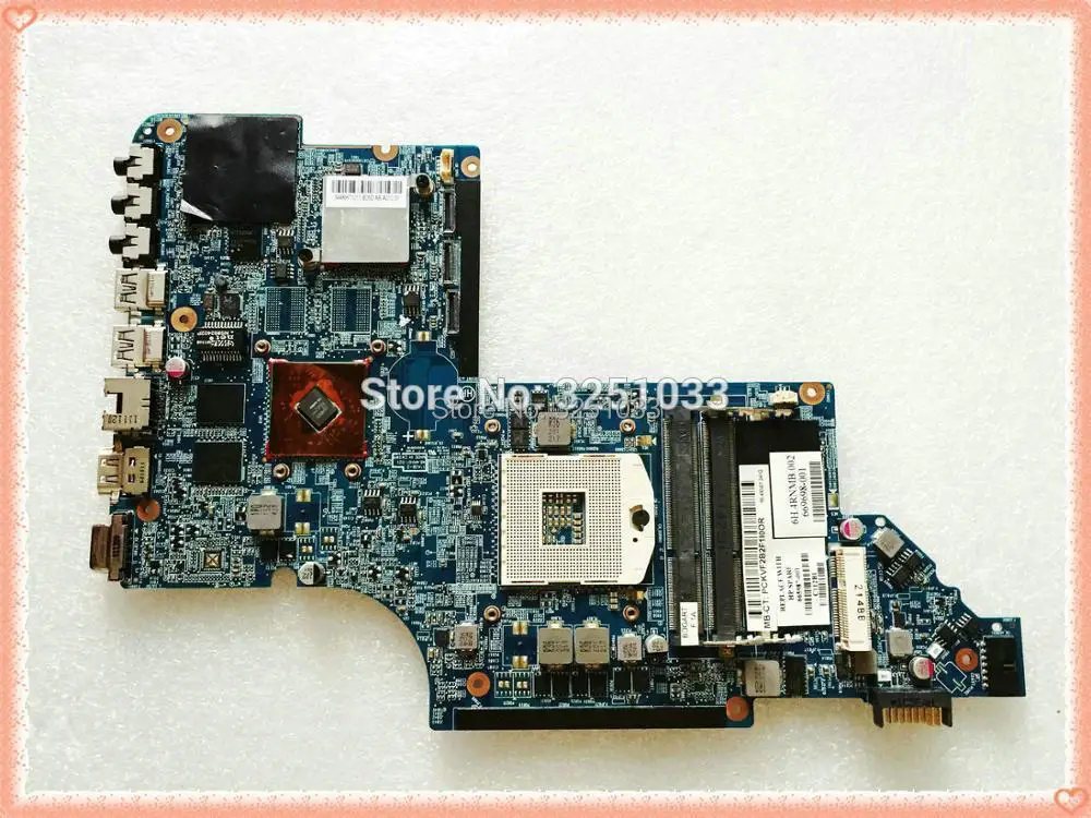 665987 001 для HP PAVILION DV7T 6C00 6B00 ноутбук DV7 6000 материнская плата ноутбука 6490/1G 100%