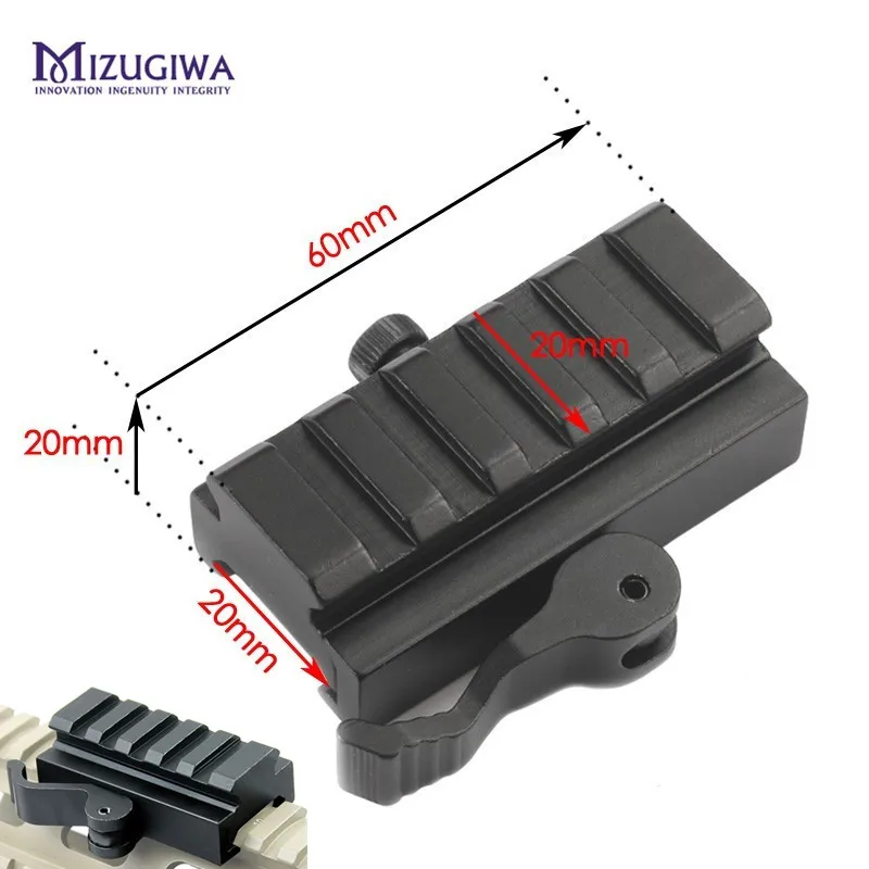 MIZUGIWA 5 слотов/3 слота быстросъемный низкопрофильный переходник QR Блок адаптер для