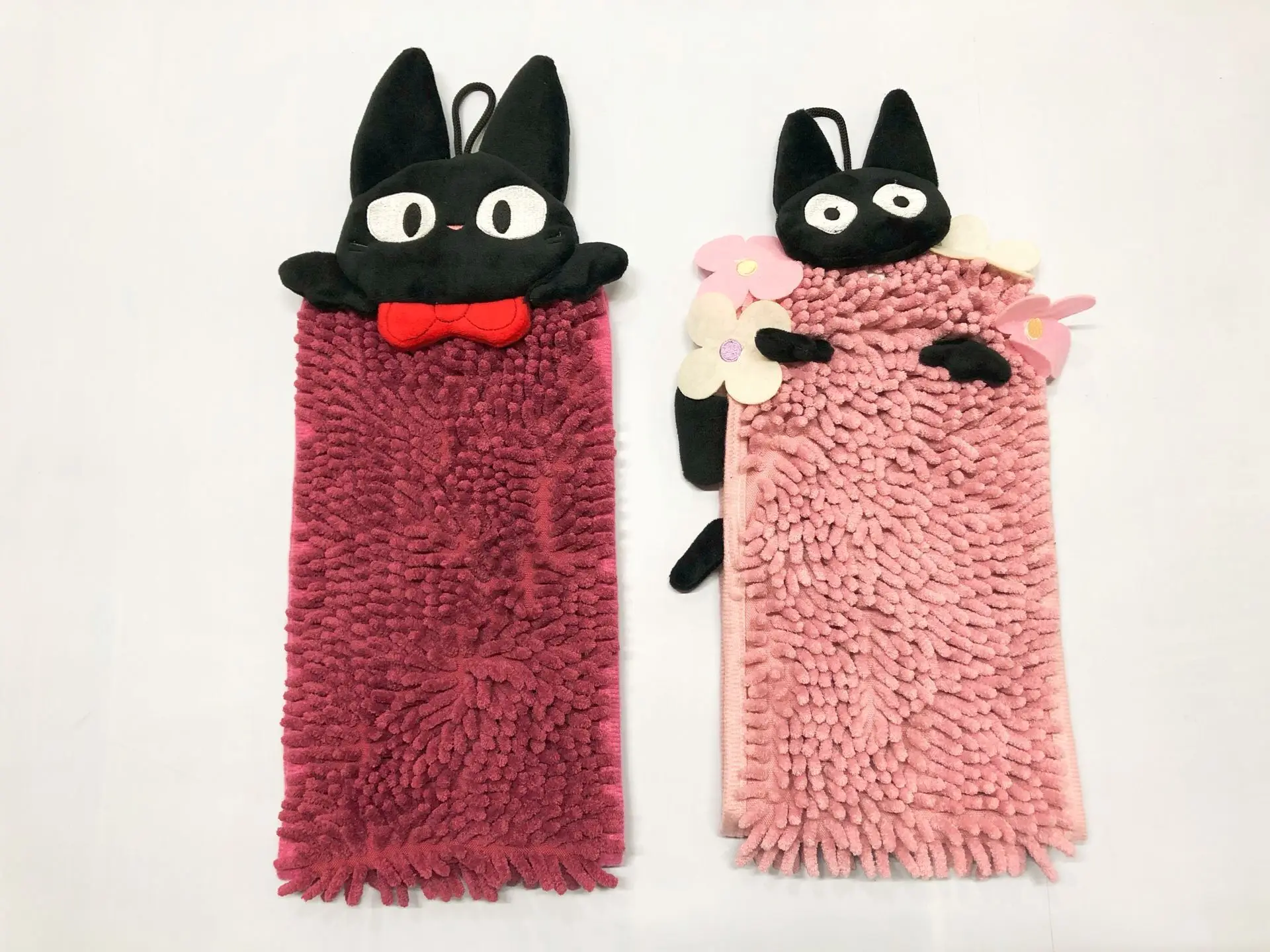 Милое полотенце для рук Totoro с вешалкой кухонная тряпка мытья посуды подвесное