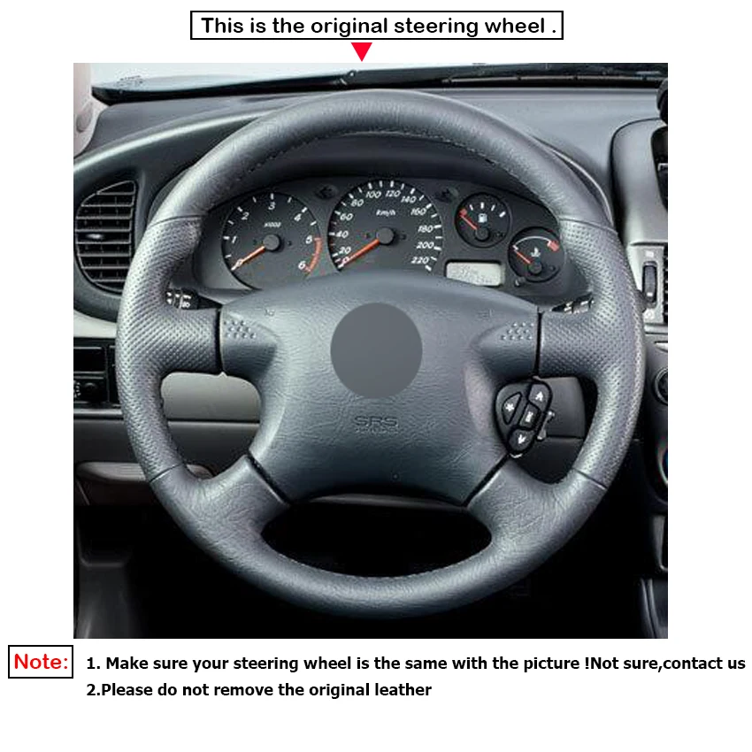 Чехол на руль LQTENLEO из искусственной кожи для Nissan Almera 2000 2003 X Trail (T30) 2001 Terrano 2