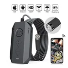 Эндоскоп CMOS, 3,9 мм5,5 мм12 мм, автоматическое фокусирование, 4-кратный зум, Беспроводной Wi-Fi, Бороскоп, осмотр, отоскоп с USB, камера, цифровой микроскоп