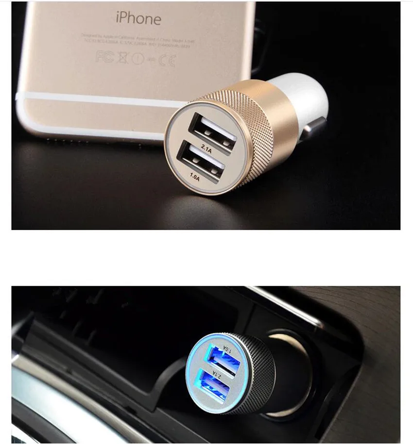 Автомобильное зарядное устройство 2.4A макс. реальная Быстрая зарядка для Dacia duster