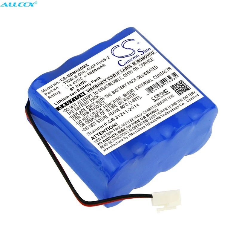 Аккумулятор Cameron Sino 6800mAh 4IXR19/65 2 TWSLB 006 для EDAN F6|Цифровые аккумуляторы| |