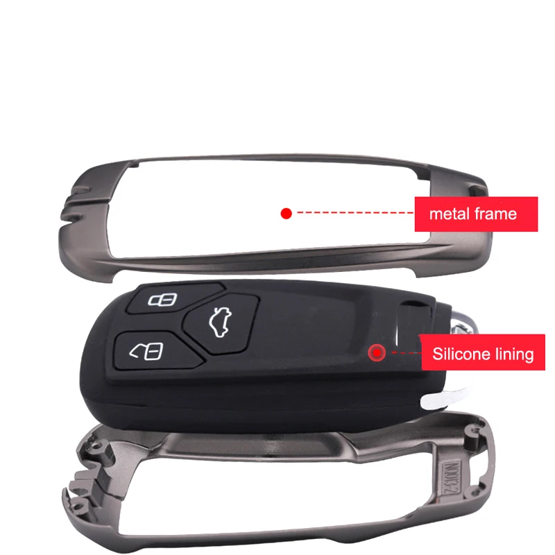 

2019-2020 Brand New Fashion Key Case for Audi A4L/A5 /Q5L/ Q7 /TTS Car Remote Control Key Case Button Decoration