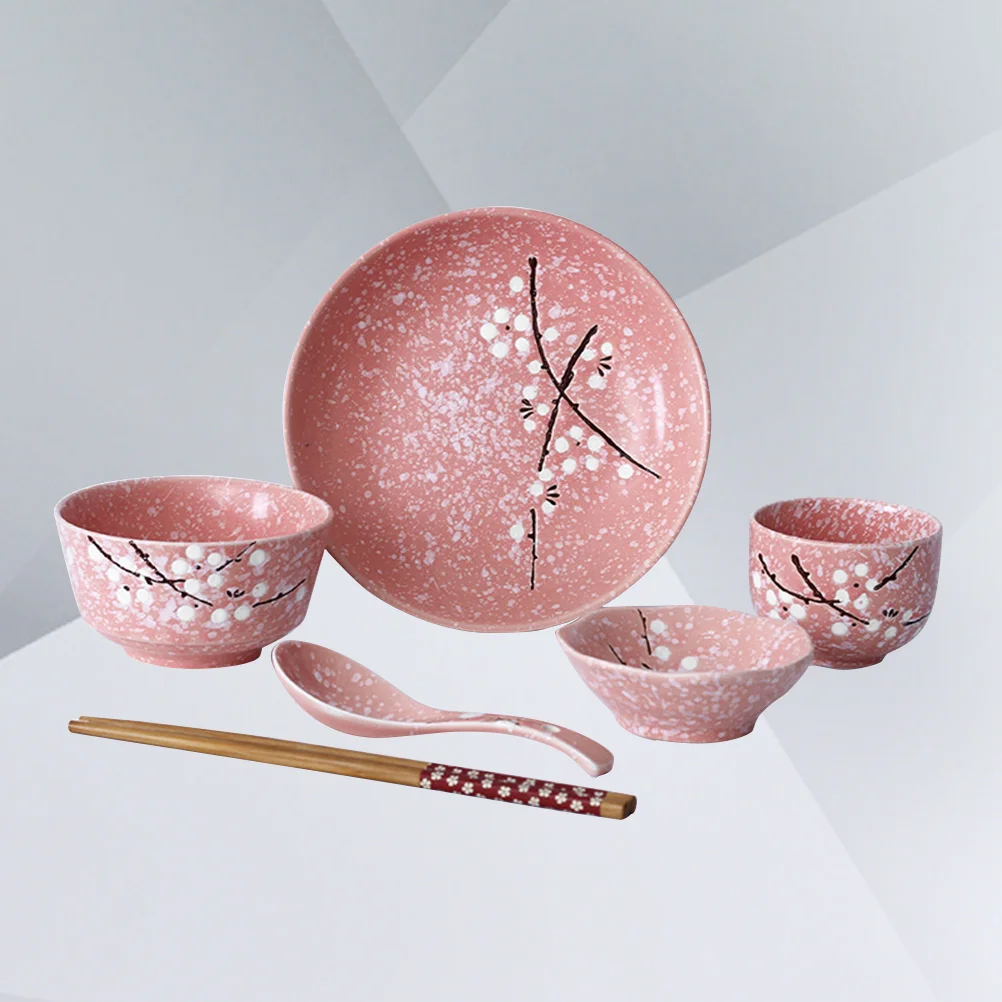 

6 шт., набор керамических столовых приборов в японском стиле