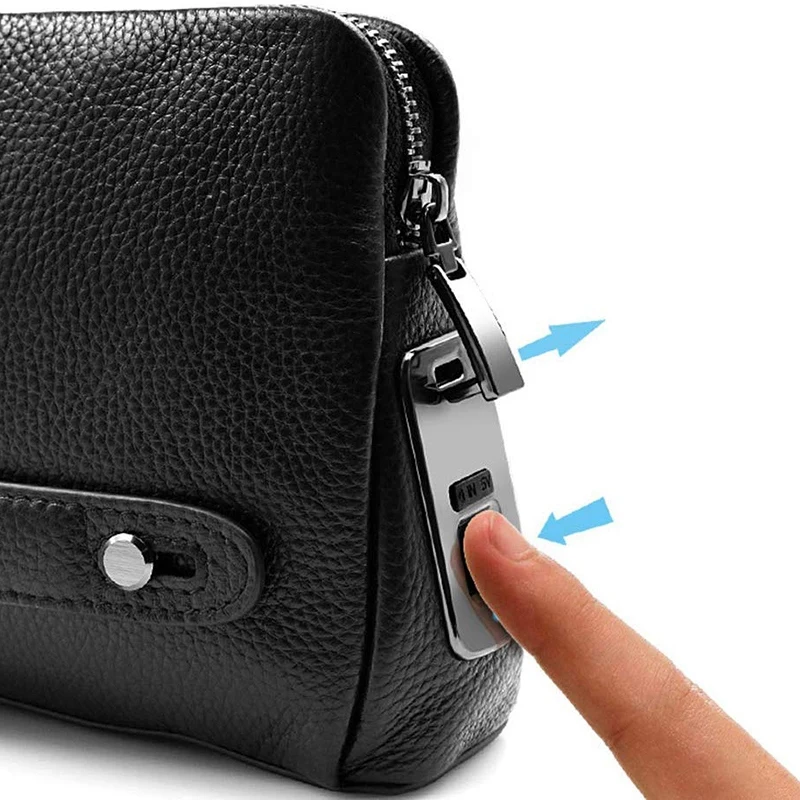 Сумки с отпечатками пальцев кожаная сумка для рук мужские длинные кошельки денег