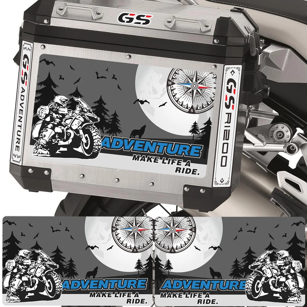 Багажник R 1200 GS R1200 GSA чехол для BMW R1200GS наклейки Panniers багаж алюминиевые Приключения