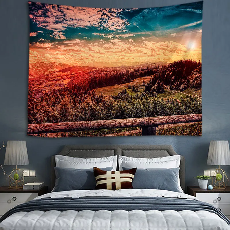 

Forest Tree Tapestry Wall Hanging Tapestries Wall For Home Deco Living Room Bedroom Wall Art Large Size Free Dropping