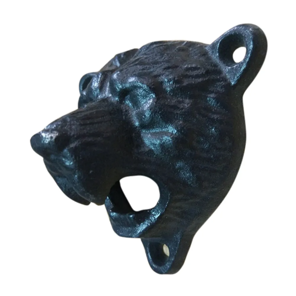 Familysky ручной открывалка для бутылок голова медведя чугунная оригинальной формы