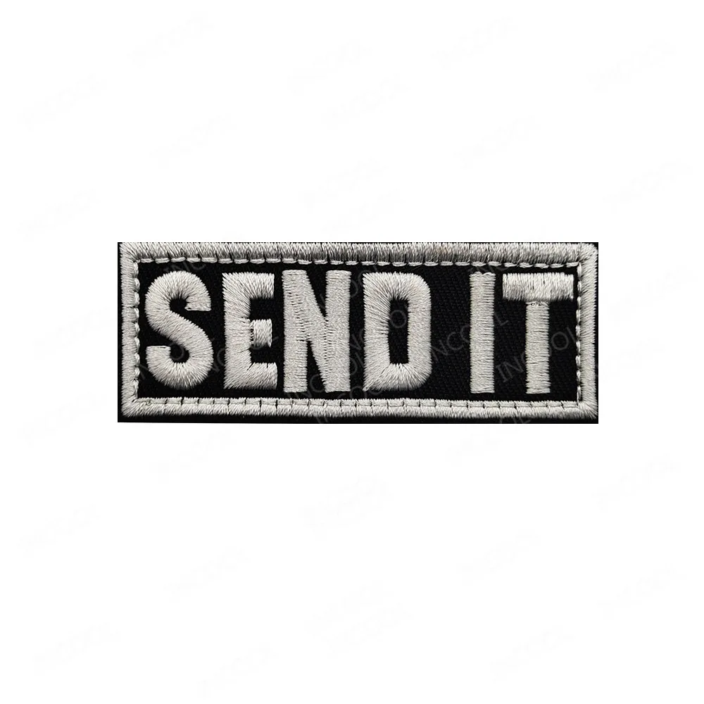 Send it Embroidery Patch US Army Military Tactical Patches Sniper Emblem Appliques Embroidered Badges Drop Shipping | Дом и сад