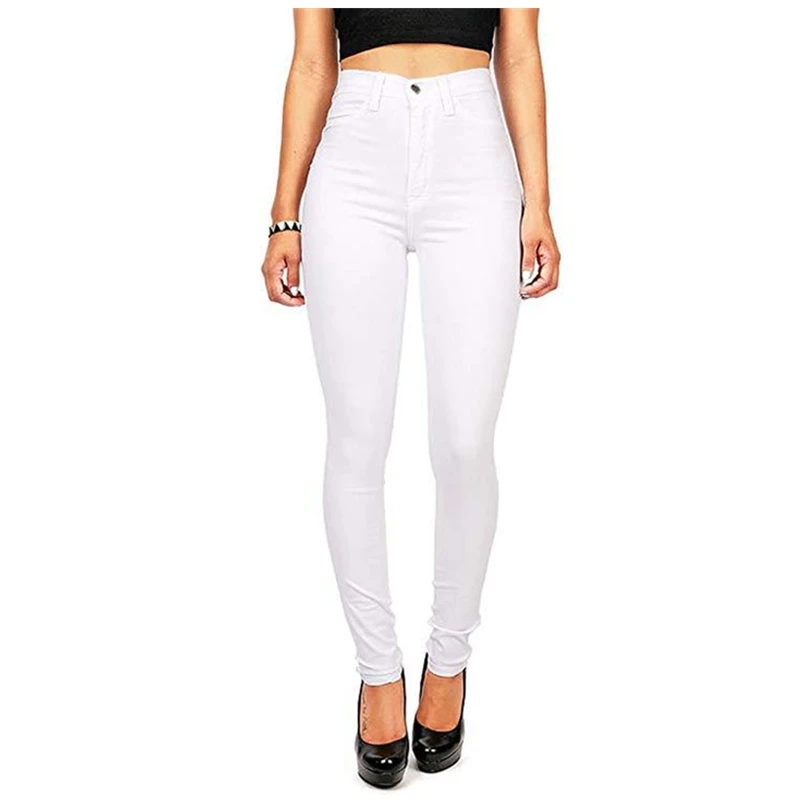 

Pencil Jeans Woman High Waist Stretch Skinny Denim Pants Spring Summer Clothing 2021 Ladies New Fashion Trousers Multi Colored