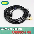 XLR сбалансированный 3,5 мм 2,5 мм 8-жильный посеребренный кабель для наушников FOSTEX TTH900909600X00610 MKII MK2 LN006338