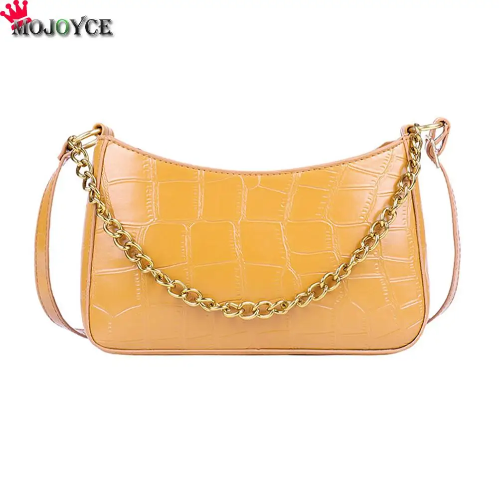

PU Leather Crossbody Bag Fashion Travel Shoulder Women Chain Pattern Handbag for Outdoor Shopping Traveling Ornaments