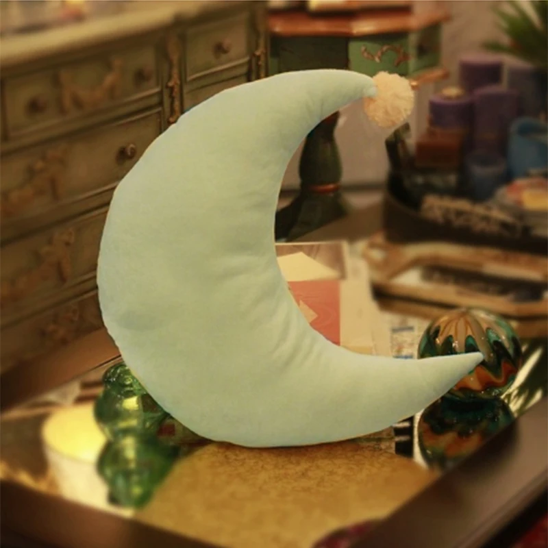 Однотонная плюшевая подушка серии Sky набивная луна звезда плюшевые игрушки