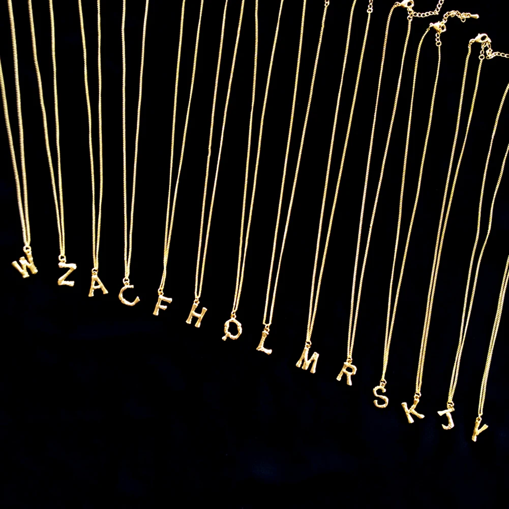 Ожерелье с подвеской в виде буквы из нержавеющей стали A-Z | Украшения и аксессуары