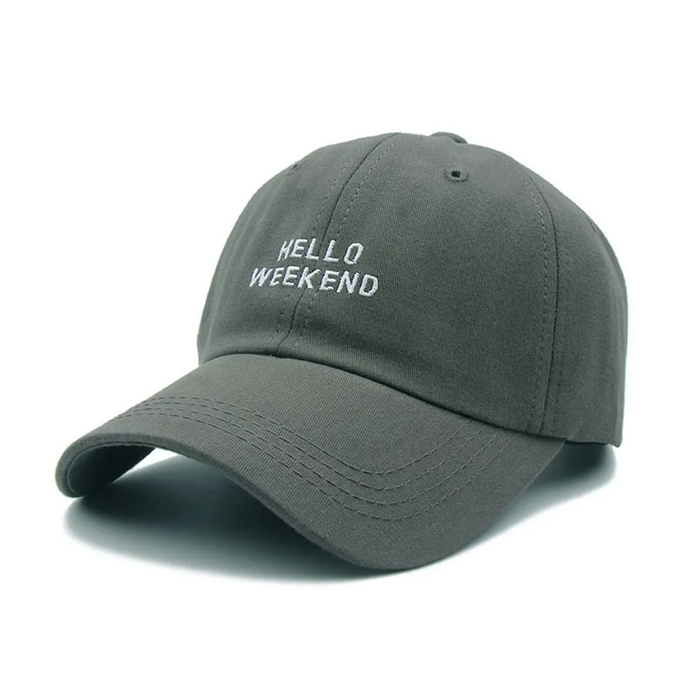 

Four Seasons Unisex Baseball Caps Simple Style Cotton Embroidered Letter Pattern Curved Brim Shade Outdoor Sports Cool Hats