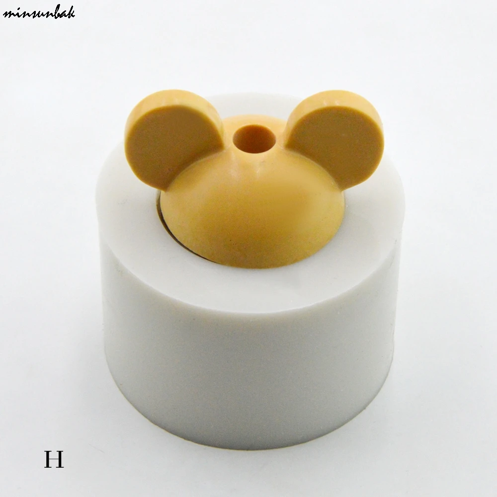 Minsunbak голова Микки силиконовая солома Топпер форма эпоксидная | Дом и сад