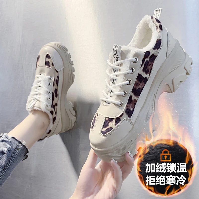2019 г. обувь зимние теплые женские ботинки на платформе плюшевые повседневные