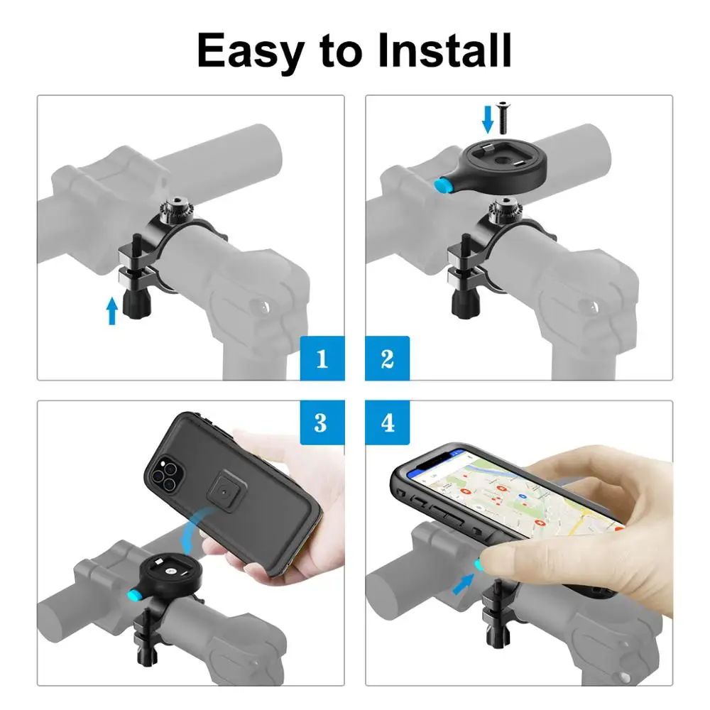 bicycle phone holder for iphone 11 12 8 7 samsung universal mobile cell phone holder bike handlebar clip stand gps mount bracket free global shipping