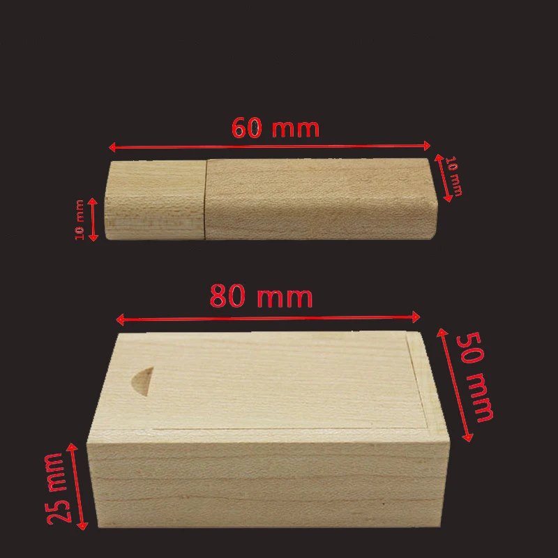 JASTER горячий деревянный USB флэш-накопитель ручки диски кленовое дерево +