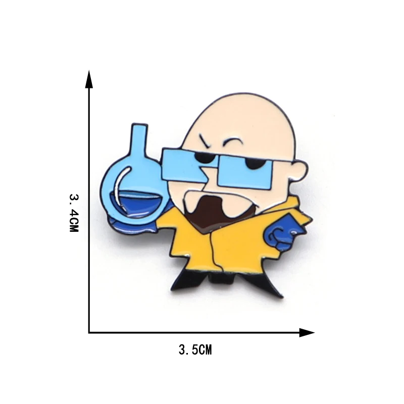 Брошь Dexters Lab эмалированная булавка для детей и мужчин значок на лацкане