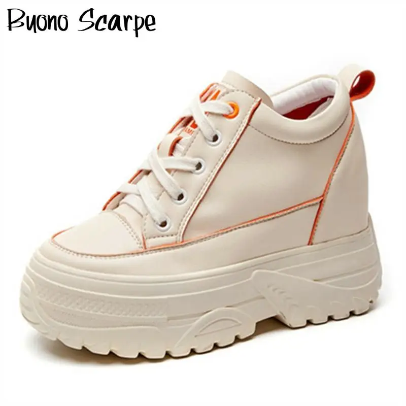 

Lace Up Sneakers Women Chaussures Femme Designer Shoes Platform Sneakers Height Increasing High Top Shoes Casual Trainers Shoes