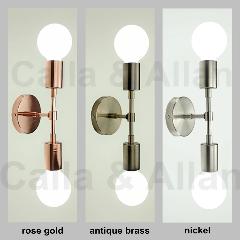 Nordic minimalist creative double head wall lamp bar coffee designer clothing store staircase aisle | Лампы и освещение