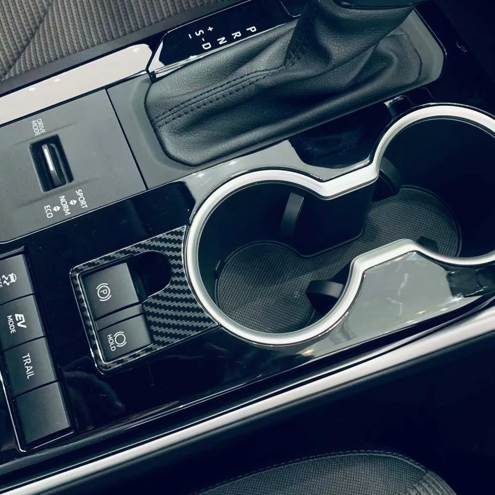 

Для Toyota Highlander 2021 2022 ABS углеродное волокно стояночный ручной тормоз крышка отделка рамка Интерьер Литье стикер аксессуары