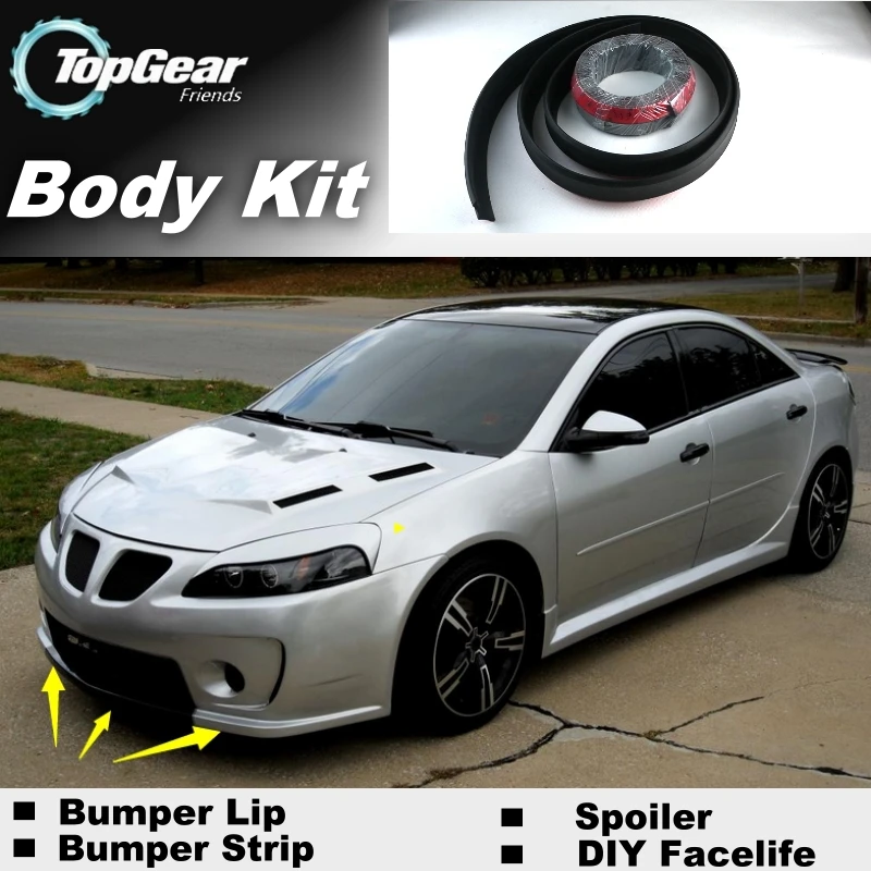 Дефлектор губ бампера для Pontiac G6 G8 передняя юбка спойлера ДЛЯ TopGear Friends тюнинга